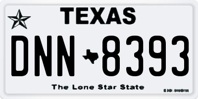 TX license plate DNN8393