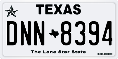 TX license plate DNN8394