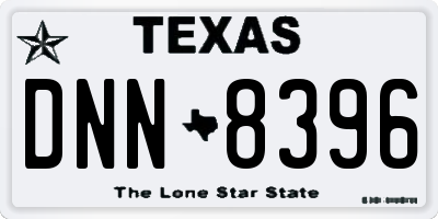TX license plate DNN8396