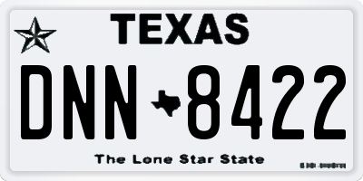 TX license plate DNN8422