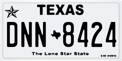 TX license plate DNN8424