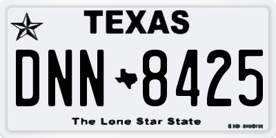 TX license plate DNN8425