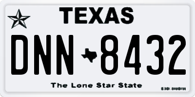 TX license plate DNN8432