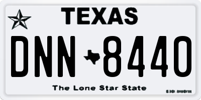 TX license plate DNN8440