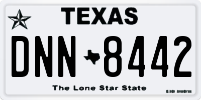 TX license plate DNN8442