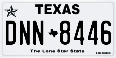 TX license plate DNN8446