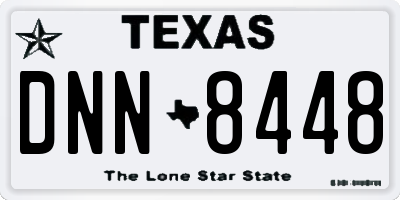 TX license plate DNN8448