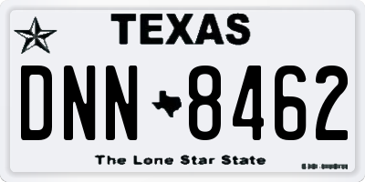 TX license plate DNN8462