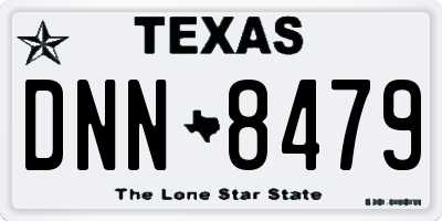 TX license plate DNN8479