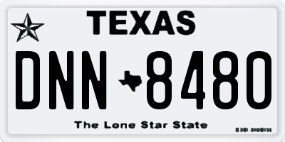 TX license plate DNN8480
