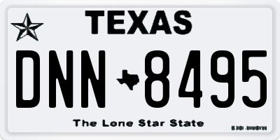 TX license plate DNN8495