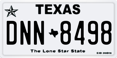 TX license plate DNN8498