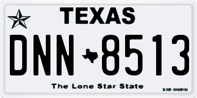 TX license plate DNN8513