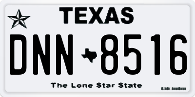 TX license plate DNN8516