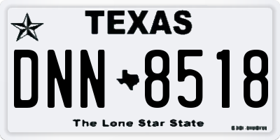 TX license plate DNN8518
