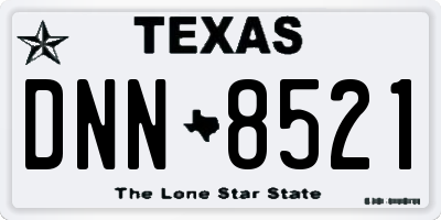TX license plate DNN8521