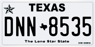 TX license plate DNN8535