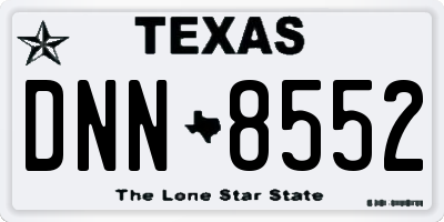 TX license plate DNN8552