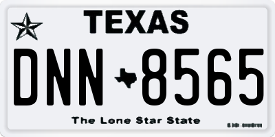 TX license plate DNN8565
