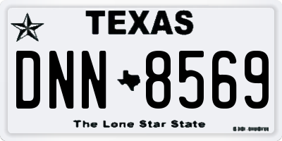 TX license plate DNN8569
