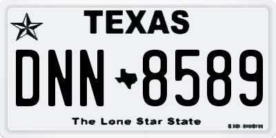 TX license plate DNN8589