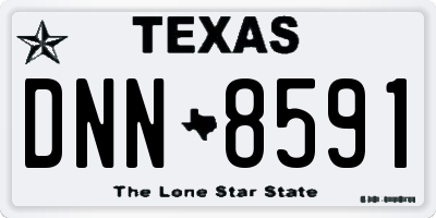 TX license plate DNN8591