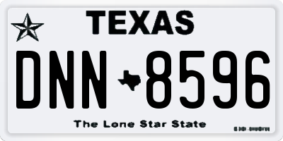 TX license plate DNN8596
