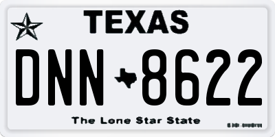 TX license plate DNN8622
