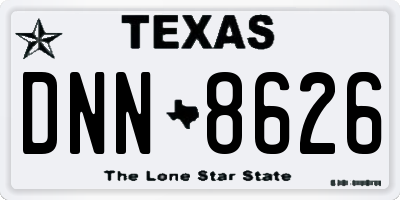 TX license plate DNN8626