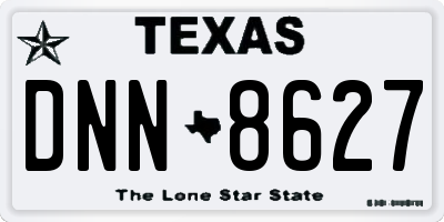 TX license plate DNN8627