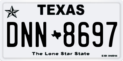 TX license plate DNN8697