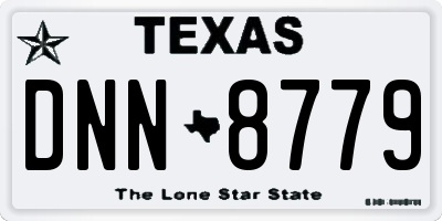 TX license plate DNN8779