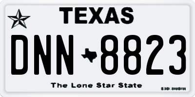 TX license plate DNN8823