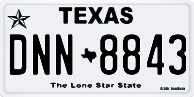 TX license plate DNN8843