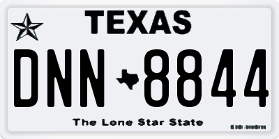 TX license plate DNN8844