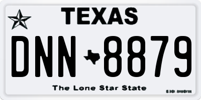TX license plate DNN8879