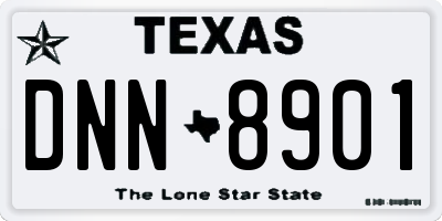 TX license plate DNN8901