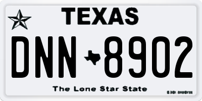 TX license plate DNN8902