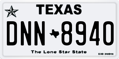 TX license plate DNN8940
