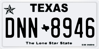 TX license plate DNN8946