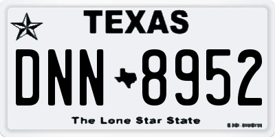 TX license plate DNN8952