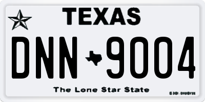 TX license plate DNN9004