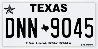 TX license plate DNN9045