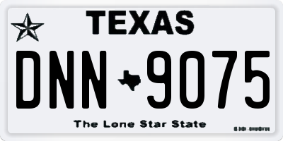 TX license plate DNN9075