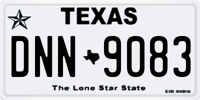 TX license plate DNN9083