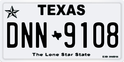 TX license plate DNN9108