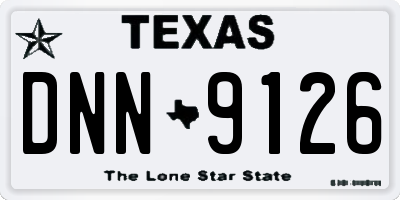 TX license plate DNN9126