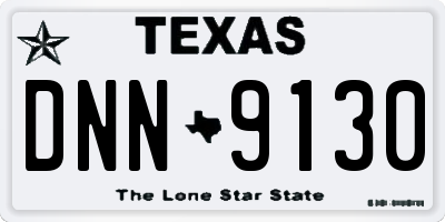TX license plate DNN9130