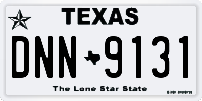 TX license plate DNN9131