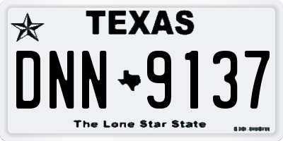 TX license plate DNN9137